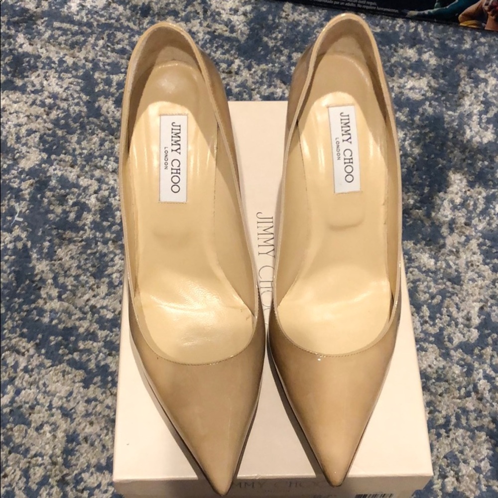 Jimmy Choo Patent Leather Agnes Pump